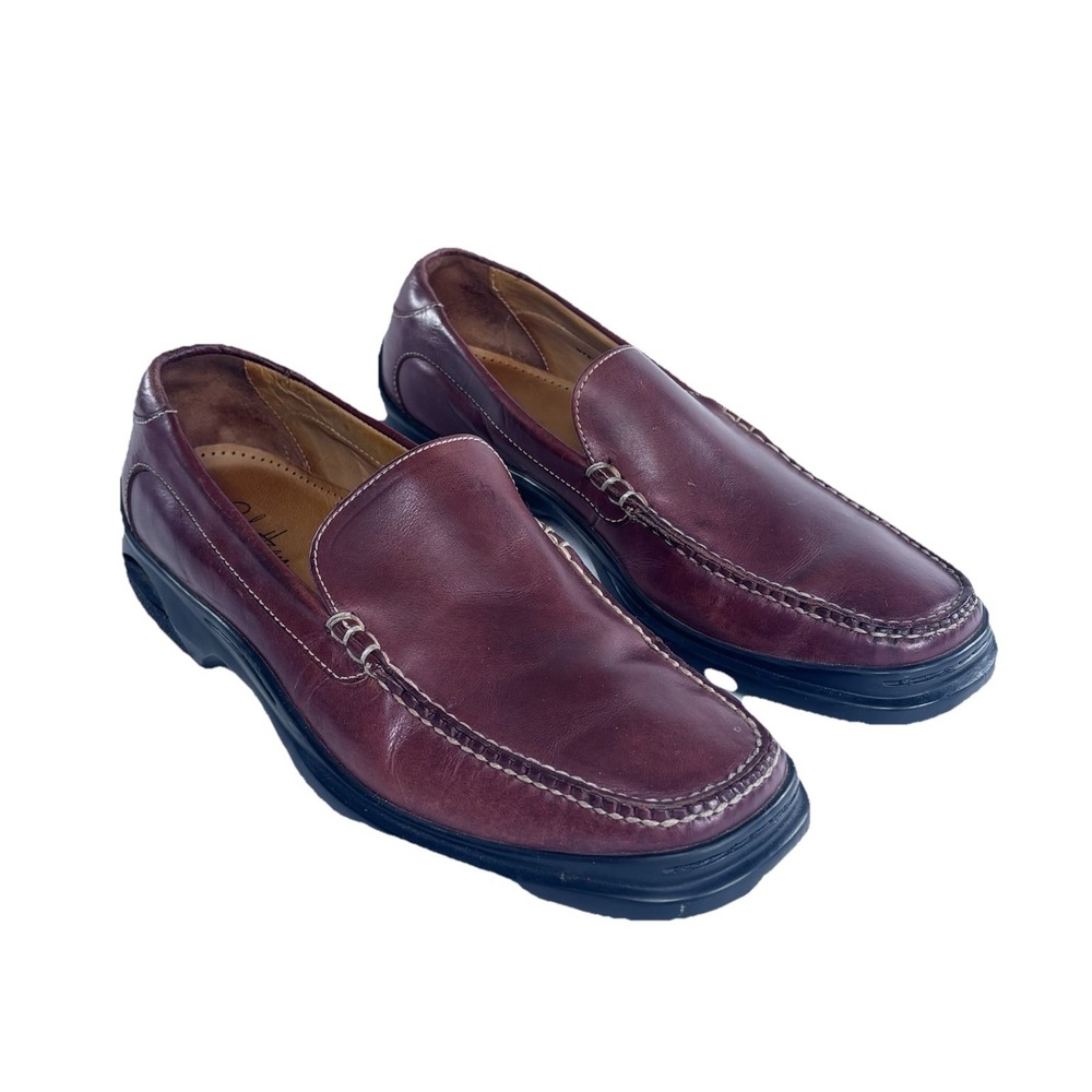 COLE HAAN x NIKEAIR Santa Barbara Slip On Loafers Burgundy Brown Leather 9.5M